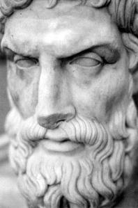 Epicurus (341–270 B.C.E.) who founded one of the major philosophies of ancient Greece, helping to lay the intellectual foundations for modern science and for secular individualism.